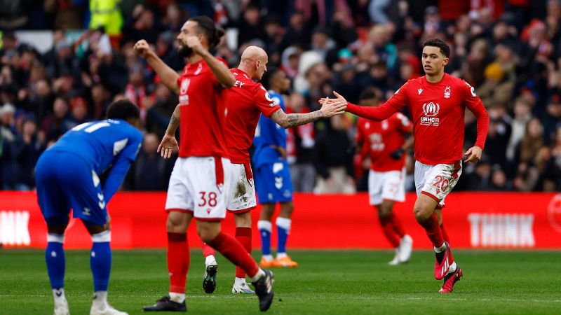 Phong độ gần đây của Everton vs Nottingham Forest