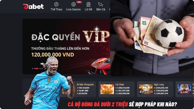 Cá Độ Bóng Đá Dưới 2 Triệu Sẽ Hợp Pháp Khi Nào?